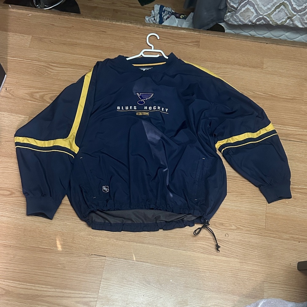 CCM Navy and Yellow Hockey Jersey